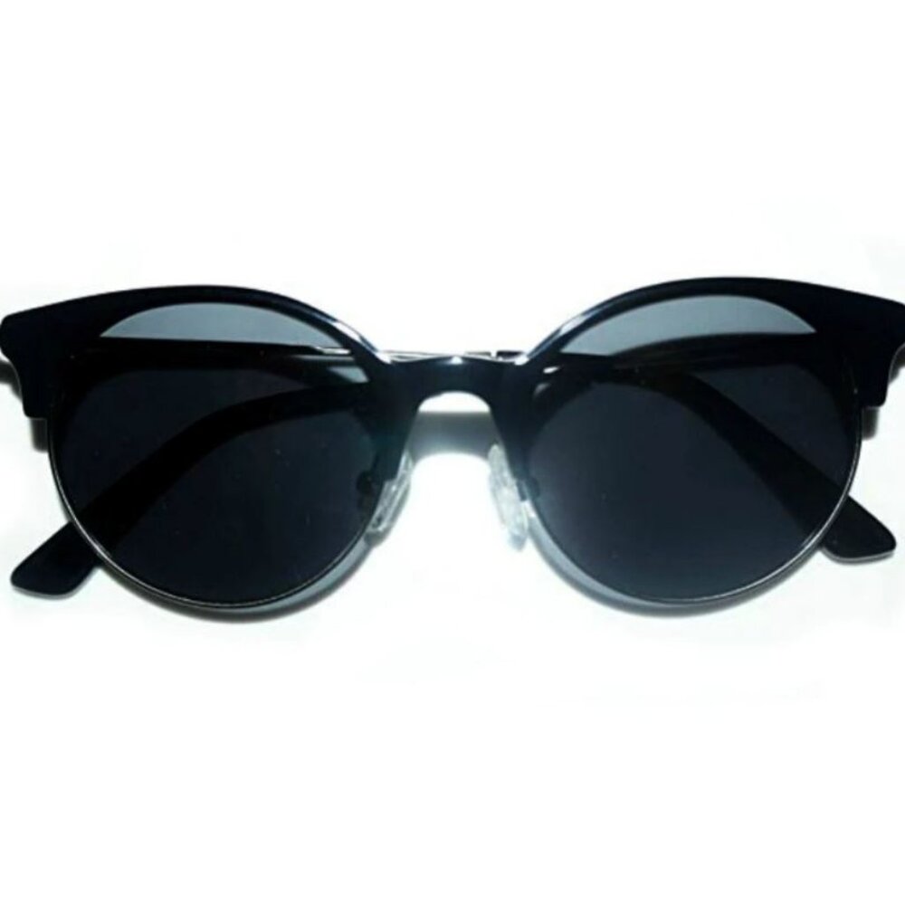 Petite Black Cat-eye Vintage Style Sunglasses